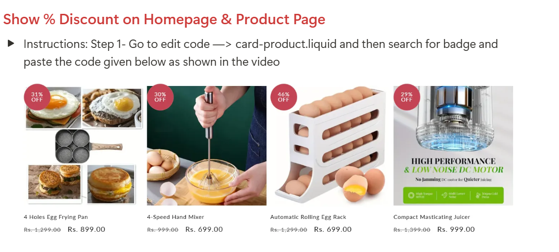 ShopiBoost: 80+ Shopify Code Snippet Collection